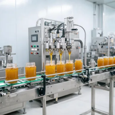 honey bottling line